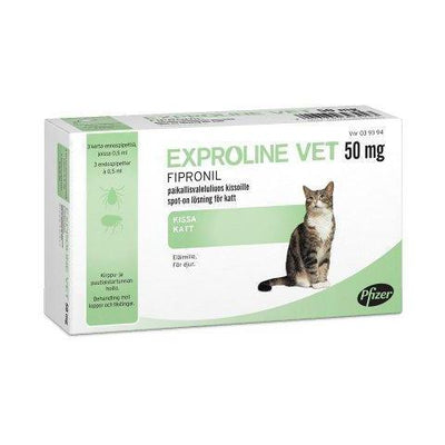 Exproline vet 50 mg -paikallisvaleluliuos kissoille
