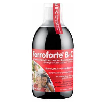 Ferroforte B + C -nestemäinen rautavalmiste