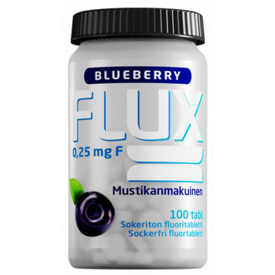 Flux Blueberry fluoritabletti -mustikanmakuinen imeskelytabletti