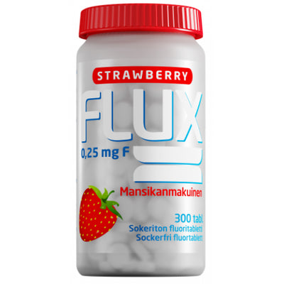 Flux Strawberry fluoritabletti -mansikanmakuinen imeskelytabletti