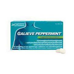 Galieve Peppermint 250/133,5/80 mg -purutabletti närästykseen