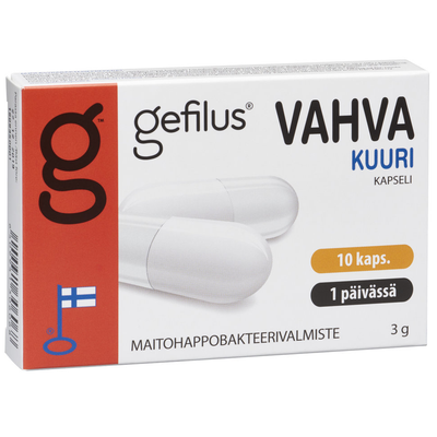 Gefilus VAHVA Maitohappobakteeri Kuuri 10 kaps.