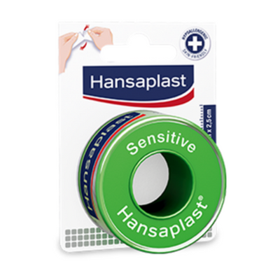 Hansaplast Sensitive kiinnitysteippi, 5m x  2,5 cm