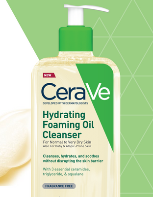 Cerave Hydrating Foaming Oil Cleanser 473 ml