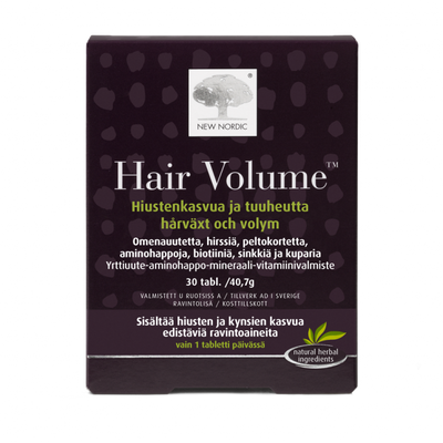 Hair Volume Hiustenkasvua ja Tuuheutta 30 tabl.