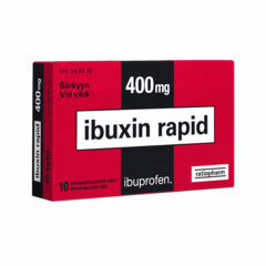Ibuxin rapid 400 mg tabletti -eri kokoja