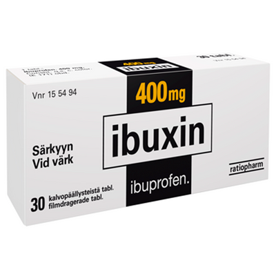 Ibuxin 400 mg tabletti -eri kokoja