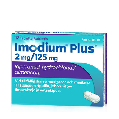 Imodium Plus  2/125 mg -eri kokoja