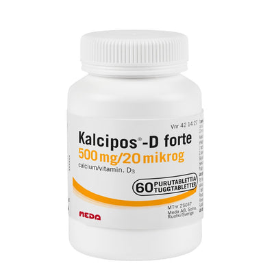 KALCIPOS-D FORTE 500 mg/800 IU 60 purutabl.