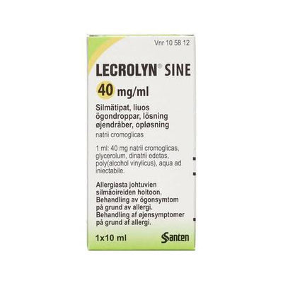 Lecrolyn sine 40 mg/ml silmätipat - eri kokoja