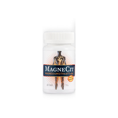 MagneCit magnesiumsitraatti + B6-vitamiini 200 tabl