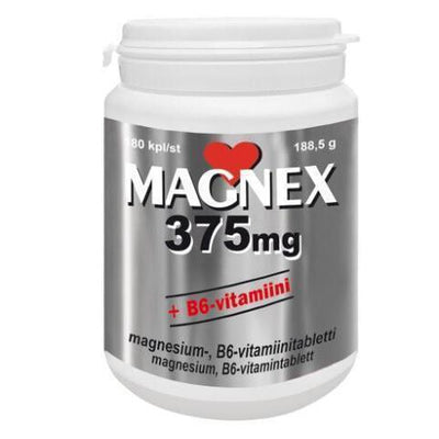 Magnex 375 mg + B6-vitamiini 180 tabl