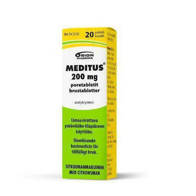 MEDITUS 200 mg 20 poretabl.