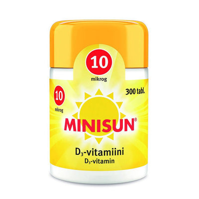 MINISUN D-VITAMIINI 10 MIKROG 100/300 tabl