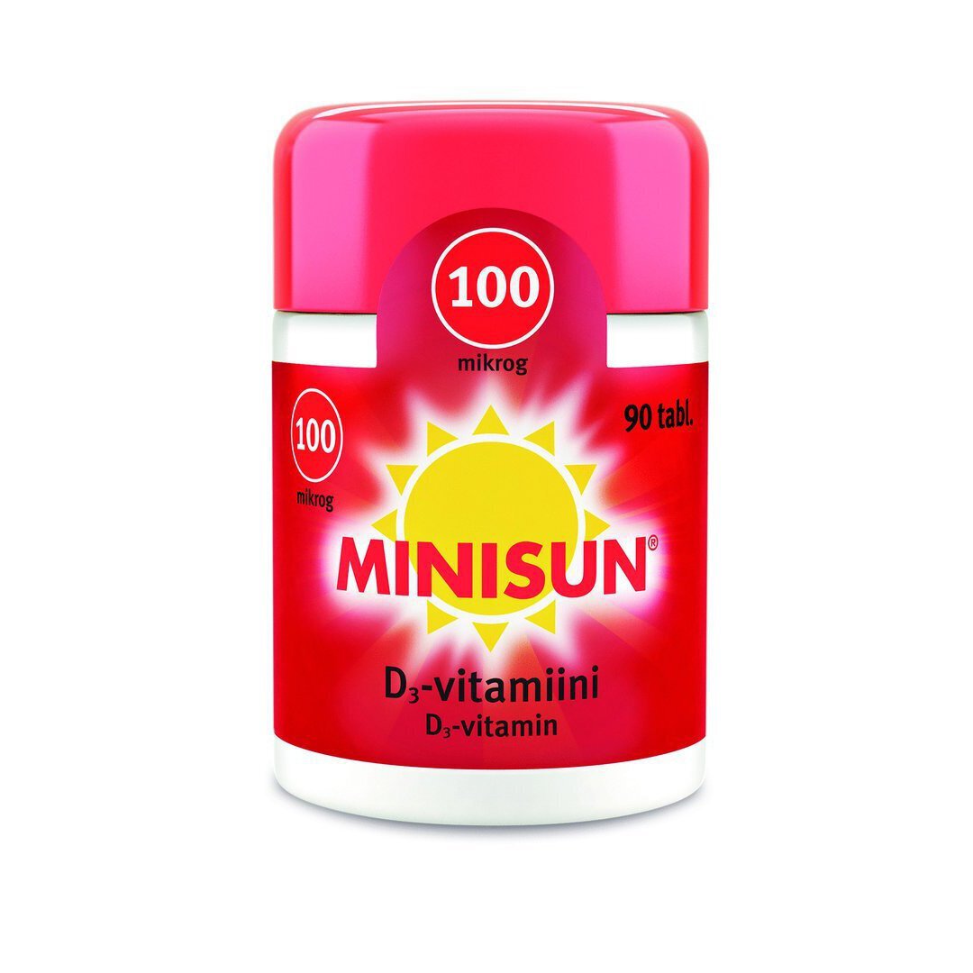 MINISUN D-VITAMIINI 100 MIKROG 200 tabl