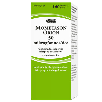 Mometason Orion 50 mikrog/annos nenäsumute