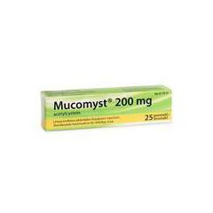 MUCOMYST 200 mg 25 tabl