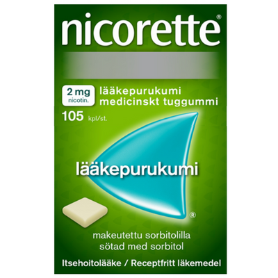 Nicorette 2 mg - eri kokoja