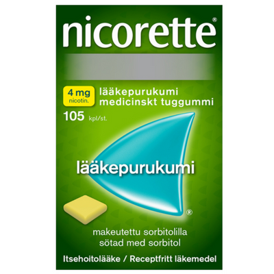 Nicorette 4 mg - eri kokoja