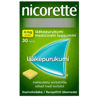 Nicorette 4 mg - eri kokoja