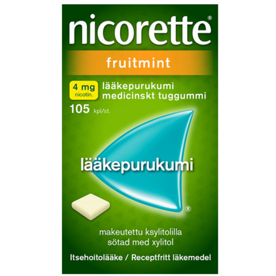 Nicorette Fruitmint 4 mg - eri kokoja