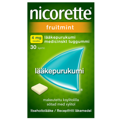 Nicorette Fruitmint 4 mg - eri kokoja