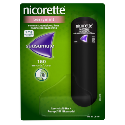 Nicorette Berrymint suusumute 1 mg/annos - eri kokoja