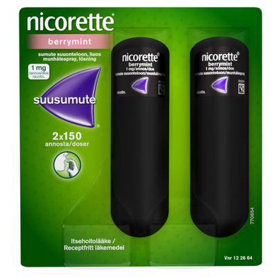 Nicorette Berrymint suusumute 1 mg/annos - eri kokoja