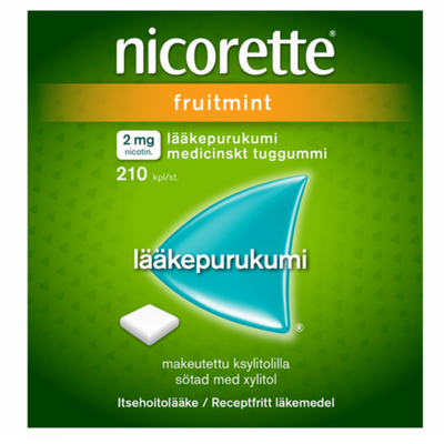 Nicorette Fruitmint 2 mg - eri kokoja