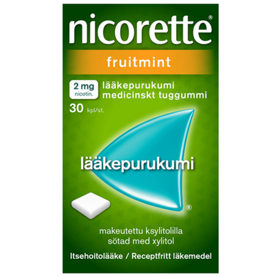 Nicorette Fruitmint 2 mg - eri kokoja