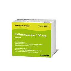 ORLISTAT SANDOZ 60 mg -lääke lihavuuden hoitoon