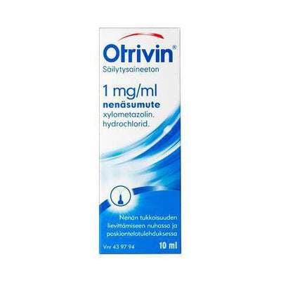 Otrivin säilytysaineeton 1 mg/ml -nenäsumute 10 ml