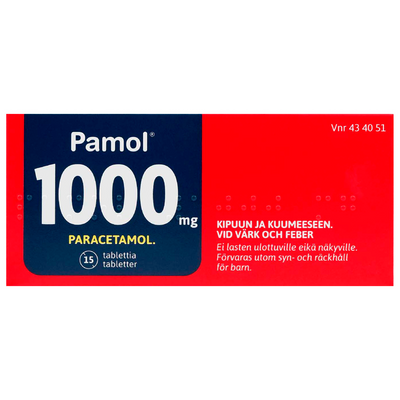 Pamol 1000 mg tabletit 15 kpl