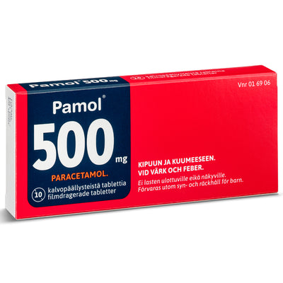 Pamol 500 mg -tabletti - eri kokoja