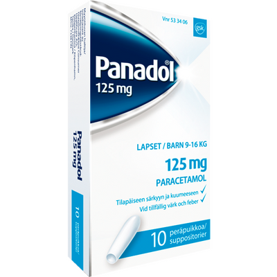 Panadol 125 mg -peräpuikot 10 kpl