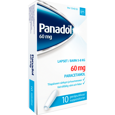 Panadol 60 mg -peräpuikot 10 kpl