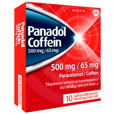 Panadol Coffein 500/65 mg -tabletit eri kokoja