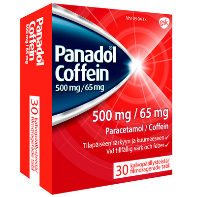 Panadol Coffein 500/65 mg -tabletit eri kokoja