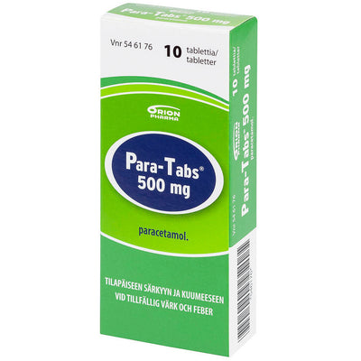 Para-Tabs 500 mg -tabletit eri kokoja