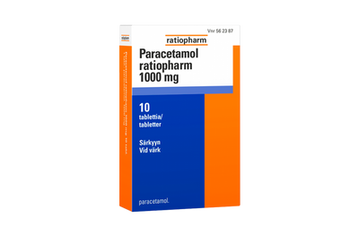 Paracetamol-ratiopharm 1000 mg -tabletit 10 kpl