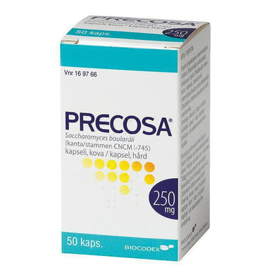 PRECOSA 250 mg -kapselit, eri pakkauskokoja