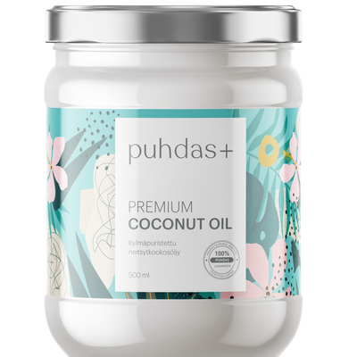 Puhdas+ Premium Coconut Oil – Kookosöljy 500 ml