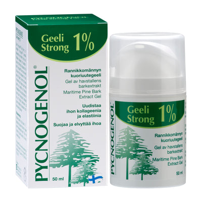 Pycnogenol® Geeli Strong 1 % Rannikkomännyn kuoriuutegeeli 50 ml