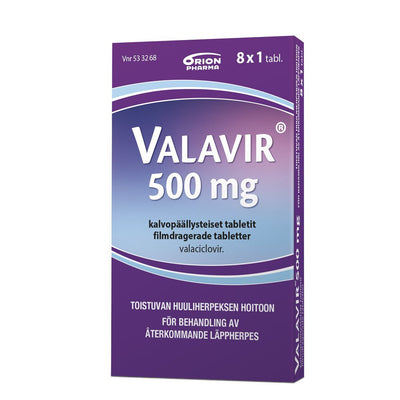 VALAVIR 500 mg 8 kpl