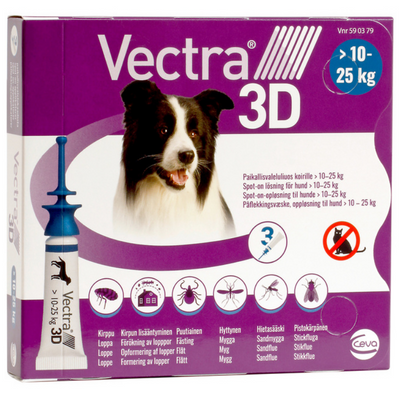 Vectra 3D paikallisvaleluliuos koirille
