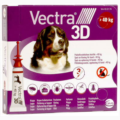 Vectra 3D paikallisvaleluliuos koirille