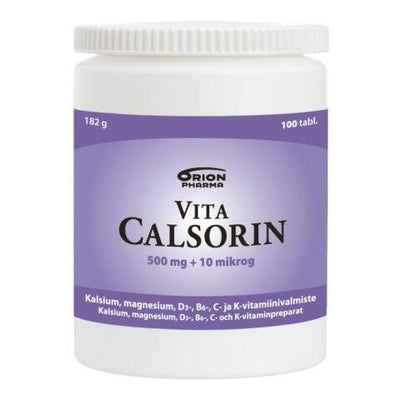VITA-CALSORIN 500 mg +20 mikrog 100 tablettia